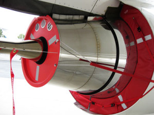 BBJ 737 exhaust covers and plugs