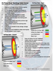 jet engine cover air flow