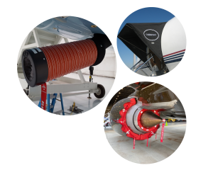 Aircraft Canopy, muffler, exhaust cover