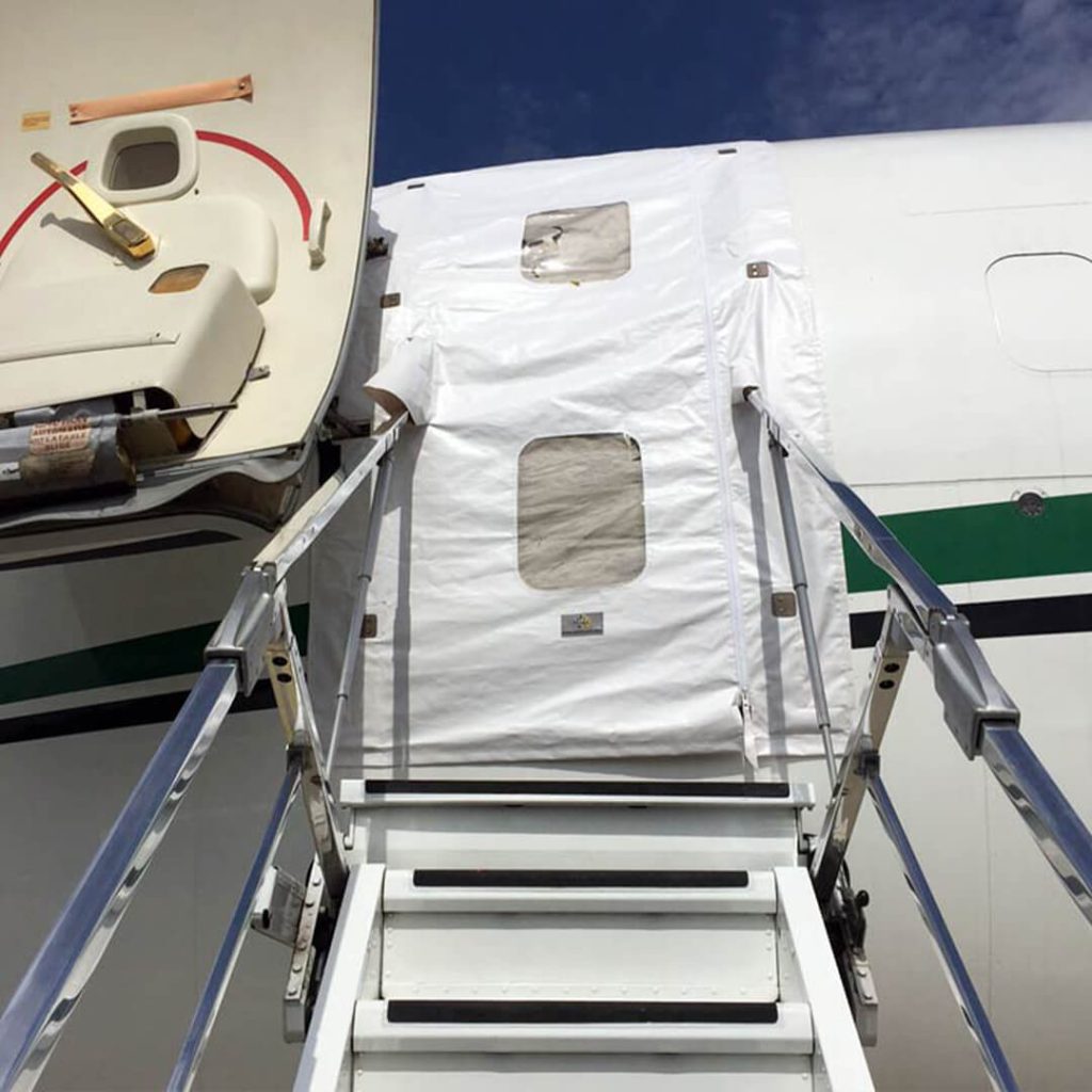 Aircraft door cover