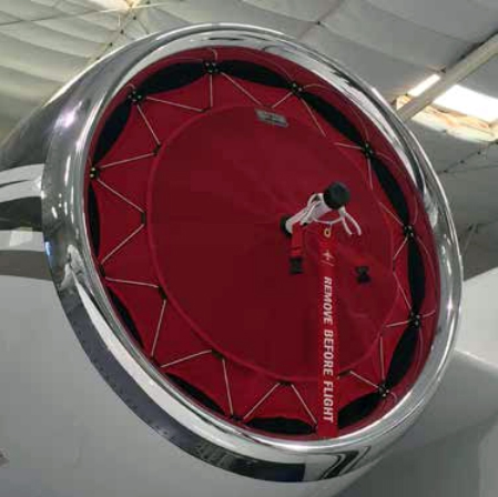 challenger jet engine inlet cover