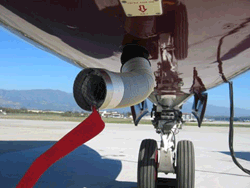 Boeing BBJ Electrical Electronics Exhaust Muffler for Avionics Overboard Dump
